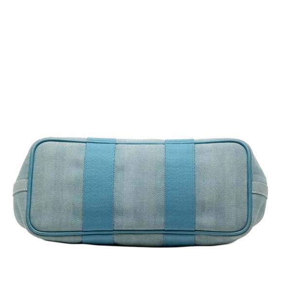 Hermes Hermès Valparaiso PM Handbag in Blue Jean Toile Chevron Leather for Women - Picture 3 of 6